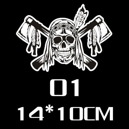 Autocollants Tête De Mort Voiture, Décalcomanies Drôles Pour Ford Focus 2 Fiesta Vw Skoda Polo Golf Bmw Volvo Opel Kia Toyota Peugeot Cruze