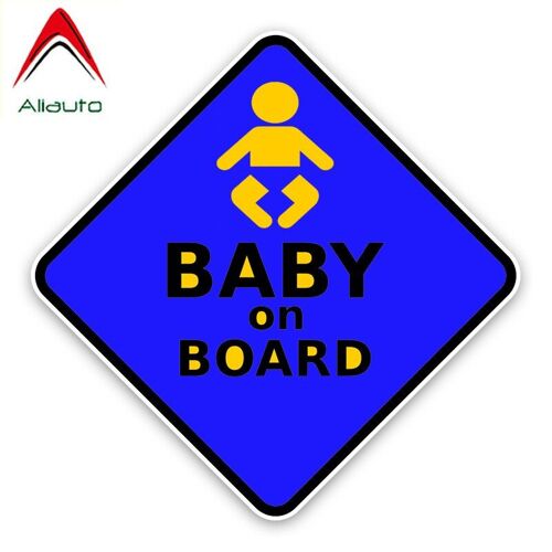 Autocollant D'avertissement De Sécurité Pour Voiture, Étiquette Décorative Pour Bébé À Bord, En Vinyle, Pour Suzuki Peugeot Skoda Volvo,14cm X 14cm