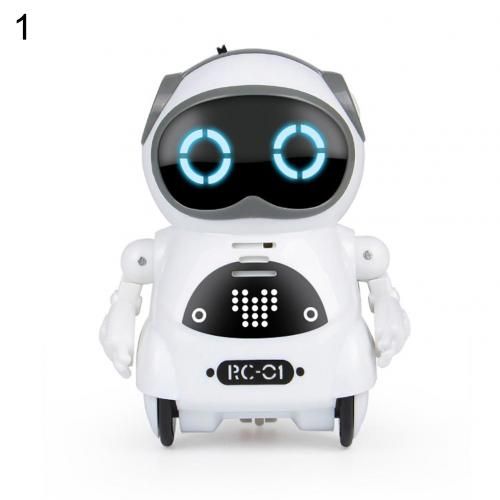 Mini Robot de poche Portable, contrôle vocal, enregistrement du Chat, chant, danse, jouet interactif pour enfant, raconter une histoire, jouet RC, cadeau