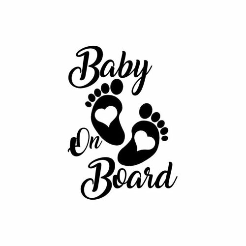 Autocollant De Voiture Étanche Bébé À Bord, 17cm X 12cm, En Vinyle, Pour Mitsubishi Lada Honda Crv Vw Passat Skoda