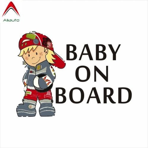 Autocollant De Voiture De Dessin Animé, 15cm X 11cm, Autocollant En Pvc Pour Mazda 3, Subaru Golf, Adorable Garçon, À Bord, Accessoires Automobiles
