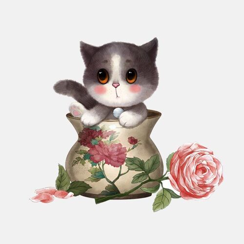 Autocollants De Voiture Amusants En Vinyle, 14x13cm, Chat Mignon Caché Dans Un Vase, Accessoires Pour Hyundai Honda Nissan Mazda Opel
