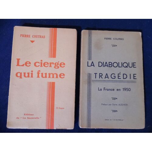 Livre Dédicace - Pierre Coutras - Le Cierge Qui Fume + La Diabolique