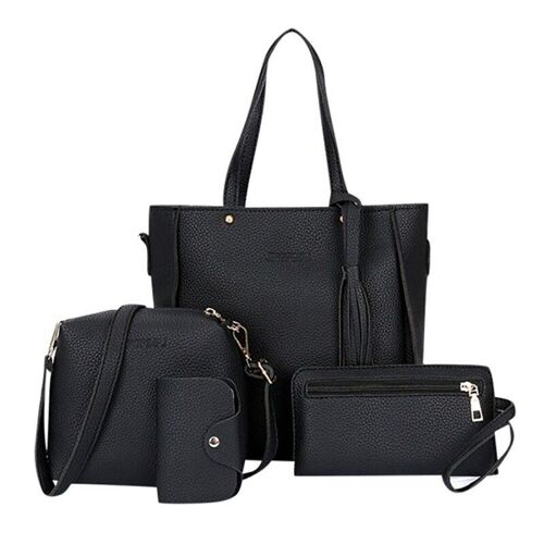 Sacs À Bandoulière En Cuir Pu Pour Femmes, Lot De 4, 25x26x8cm