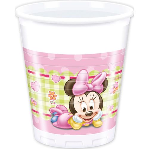 8 Gobelets Bébé Minnie 20 Cl - 75975