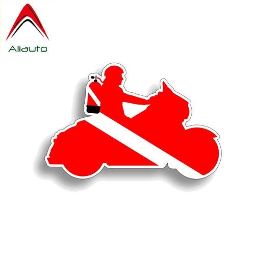 Autocollant De Plongée Sous Marine En Pvc, 13x9cm, Adhésif Créatif Pour Décoration De Voiture, Pour Moto Opel Astra Mitsubishi Lada