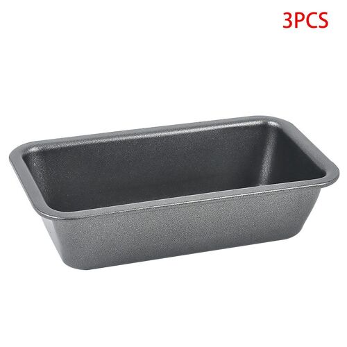 Moule À Pain Antiadhésif En Acier Aau Carbone, 3 Pièces, Rectangle, Pour Pain Grillé, Gâteau, Pâtisserie, Ustensiles De Cuisson, Diy, 15,6x8.6cm