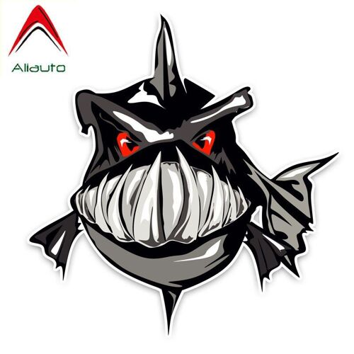 Autocollant De Voiture En Vinyle 14cm X 13cm | Autocollant De Personnalité, Animal Piranha De Voiture, Styliste De Moto, Autocollant Imperméable, À La Mode