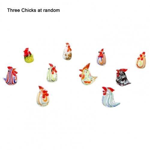 Décoration De Poussin, Belle Figurine De Coq Animal En Verre De Bonne Qualité Pour Le Bureau