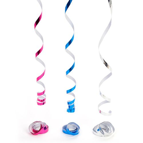 Rouleaux Serpentins Couleurs Métalliques Assorties Disco - 55466