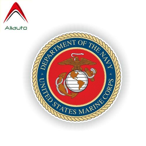 Autocollant De Personnalité De Voiture Usmc Marine Corps, Étiquette En Vinyle, Pour Megane 2 Chevrolet Aveo,13cm X 13cm