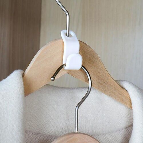 Crochet multicouche en plastique, 66 pièces, connecteur, gain de place, vêtements en cascade, cintre de garde-robe