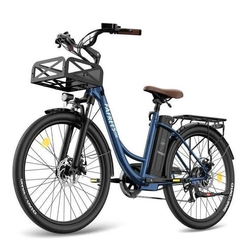 Fafrees F26 Lasting Ebike 26 Inches, 36v 20.3ah , 250w 25km/H, City E-Bike Range 80-200 Km, Load 120kg Blue
