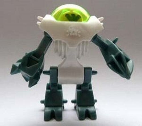 Kinder Extra Robots - 2s-85 : Robot Gris Clair Et Gris Foncés - Groupe Tête De Mort - 2006