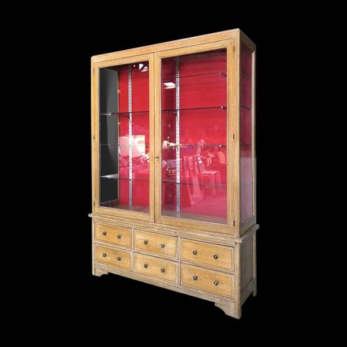 Vitrine Meuble De Mtier 1950 Bois