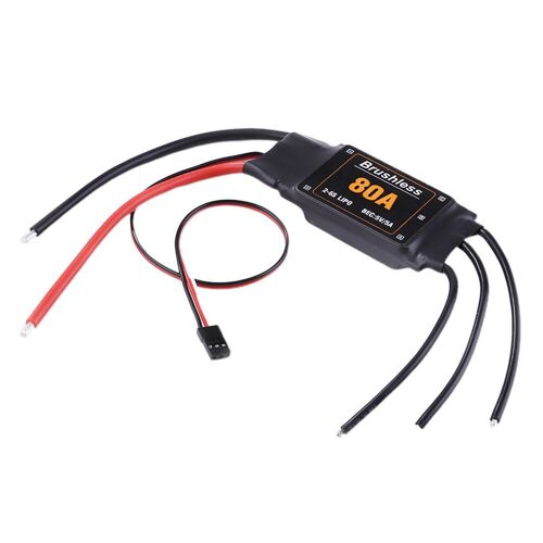 Jouets Rc Sky Accessoires Faciles À Appliquer, Pratique 80a Sans Balais Esc Contrôleur De Vitesse Modèle Avion Pièces De Drone Durable-Générique