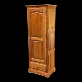 Armoire Scandinave Une Porte En Bois Massif Avec Penderie Bois