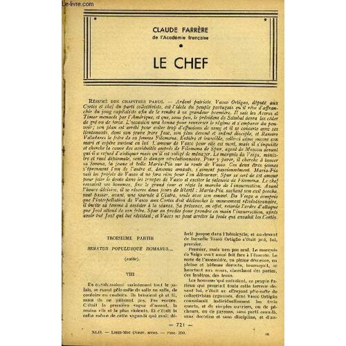Lisez Moi - Nouvelle Série - N° 350 - Le Chef (Viii) Par Claude Farrère, La Gardienne Par Michel Corday, Mare Nostrum (Iv) Par V. Blasco Ibanez, Service Commandé Par Pierre Dominique, Telle Qu Elle(...)
