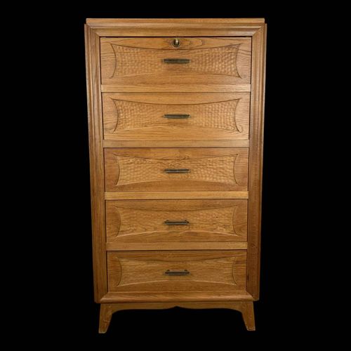Secrtaire Commode Chne Annes 50 Vintage Bois