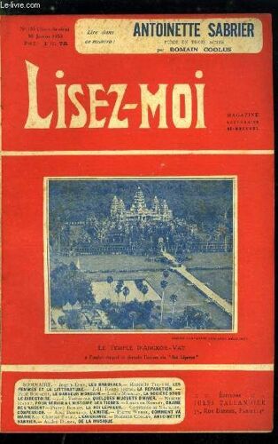 Lisez-Moi - Nouvelle Série - N° 185 - Les Barbares (V) Par Jean D Esme, Les Femmes Et La Littérature Par Marcelle Tinayre, La Réparation Par J.H. Rosny Jeune, Le Danseur Mondain (Vi) Par Paul Bourget(...)