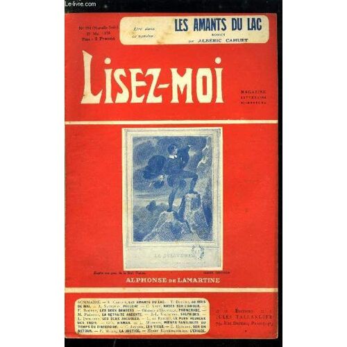 Lisez-Moi - Nouvelle Série - N° 194 - Les Amants Du Lac Par Albéric Cahuet, Peluche Par André Savignon, Les Deux Dangers Par Frédéric Boutet, Les Deux Aveugles Par Lucien Descaves, Le Plus Heureux Des(...)