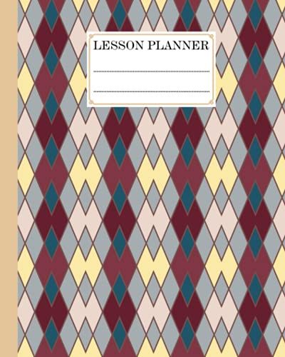 Lesson Planner: Rhombus Lesson Planner, A Well Planned Year For Your Elementary, Middle School, Jr. High, Or High School Student | 121 Pages, Size 8" X 10" By Fatma Eder