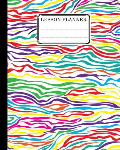 Lesson Planner: Zebra Skin Print Lesson Planner, A Well Planned Year For Your Elementary, Middle School, Jr. High, Or High School Student | 121 Pages, Size 8" X 10" By Silvia Hein