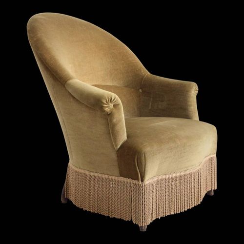Fauteuil Crapaud Vintage 1960s Vert