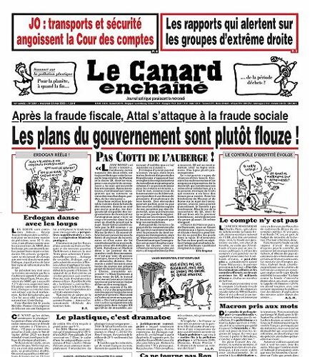 Le Canard Enchainé N° 5351 "Les Plans Du Gouvernement Sont Plutôt Flouze !"