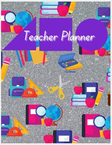 Teacher Planner: Keep Your Classroom Organized And On Track With This Cute Academic Planner With A Colorful 90's Vibe.