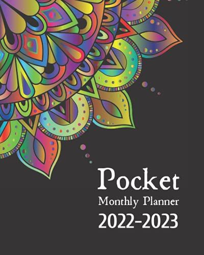 Pocket Monthly Planner 2022 - 2023: 2 Years Calendar Monthly Planner January 2022 Up To December 2023 For To Do List And Academic Agenda Schedule| ... Mandala Design