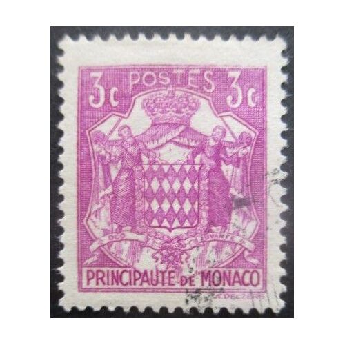 Monaco N°156 Armoirie Oblitéré