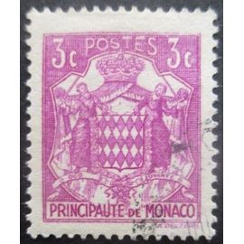Monaco N°156 Armoirie Oblitéré