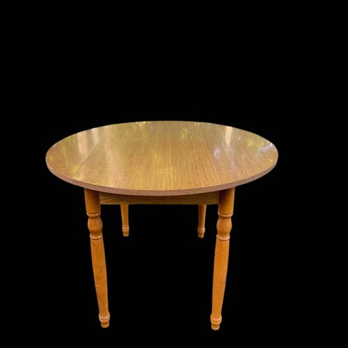 Table De Cuisine Ronde Volets Extensible En Bois Bois