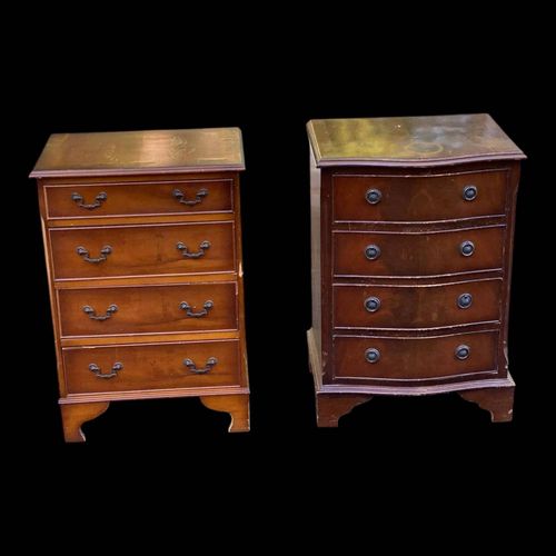 2 Commodes Anglaises En Bois Avec 4 Tiroirs Bois