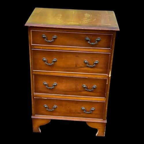 Commode Anglaise En Bois Clair Avec 4 Tiroirs Bois