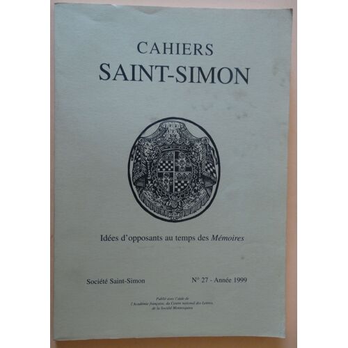 Cahiers Saint-Simon N°  27 - 1999