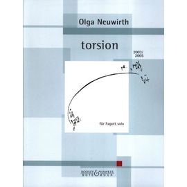 Olga Neuwirth Torsion Fur Fagott Solo Basson Seul