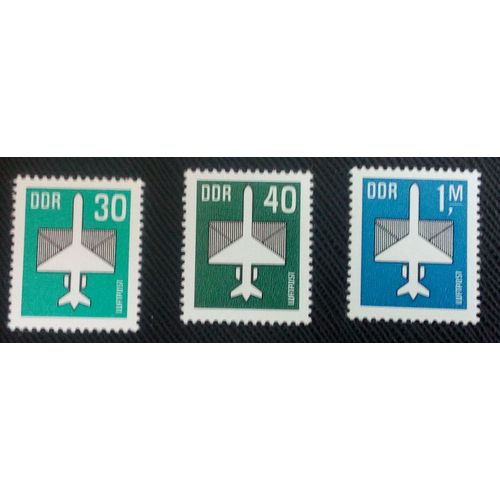 Timbre Allemagne / Rda Yt Pa 8/9/10 Séries: Par Avion 1982 ( 51005 )