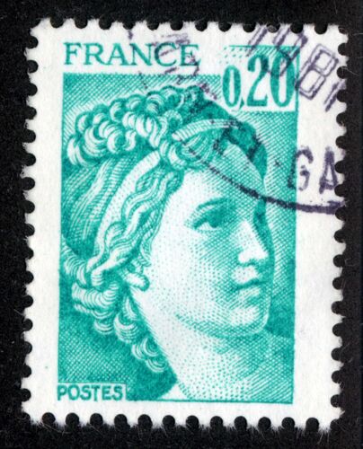 Timbre : Sans Légende Particulière - Type Sabine De Gandon,France,Postes,0,20