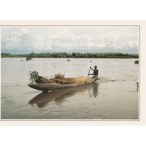 Soudan, " Barque Chargée De Papyrus Sur Le Nil ".