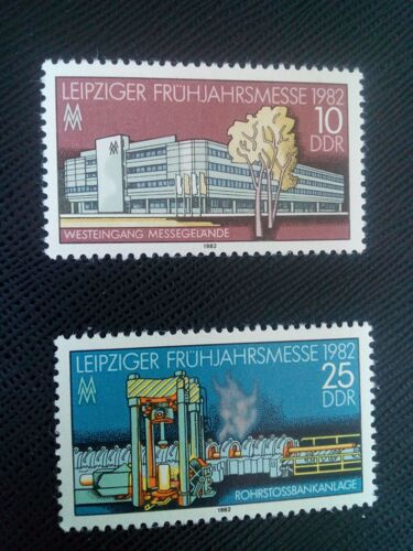 Timbre Allemagne / Rda Yt 2334 - 2335 Séries: Foire De Printemps De Leipzig 1982 ( 51005 )
