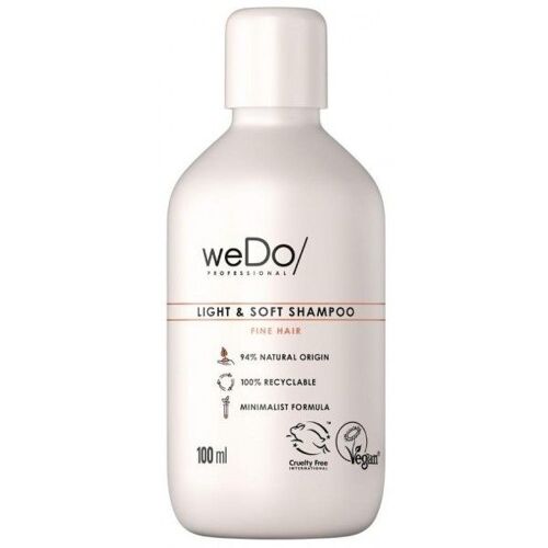 Wedo - Shampoing Vegan Légèreté Et Douceur Pour Cheveux Fins Shampooing Vegan Sans Sulfate Silicone 100 Ml 