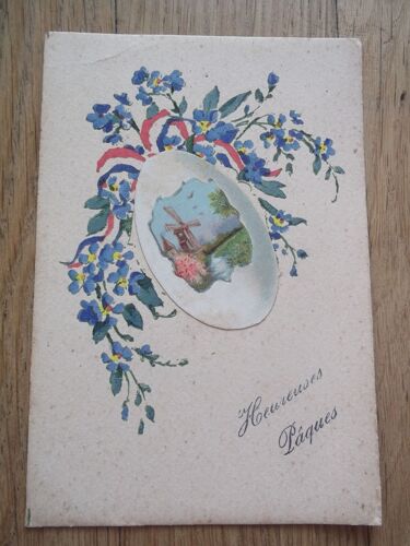 Cp Ancienne De Guerre  Motif Paques, 