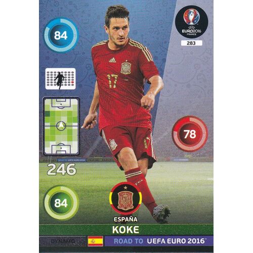 N° 283 - Koke - Espagne - Dynamo - Road To Uefa Euro 2016 -Espana -