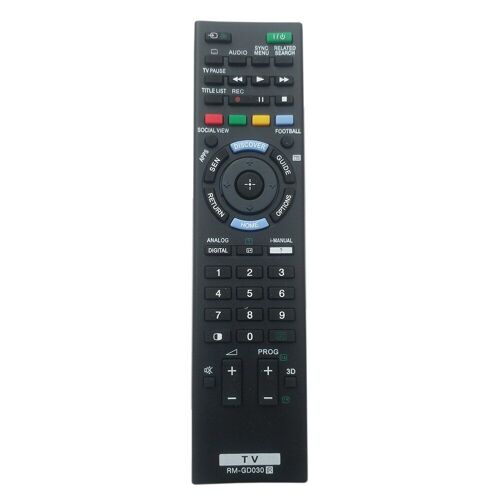 Télécommande émetteur compatible TV remplacement RM-GD030 Sony RM-GD033 RM-GD031 RM-GD032 KDL40EX650 Nipseyteko