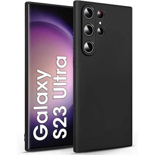 Coque Pour Samsung Galaxy S23 Ultra Coque Silicone Gel Ultraslim - Noir