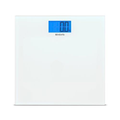 Brabantia À Piles Salle De Bains Échelle Numérique De Verre, Échelle, Blanc / Verre, 483127