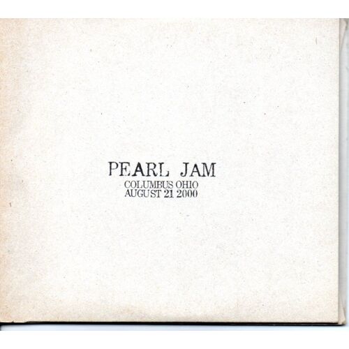 Pearl Jam Columbus Ohio August 21, 2000 2 Cds Digisleeve Usa
