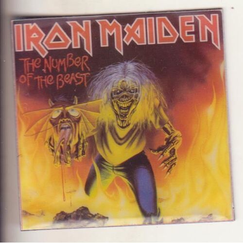 Iron Maiden Magnet 4.3x4.3 Cm The Number Of The Beast